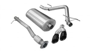 Chevrolet Silverado Performance Exhaust - CORSA Performance - Cat-Back Sport - Black - 2009